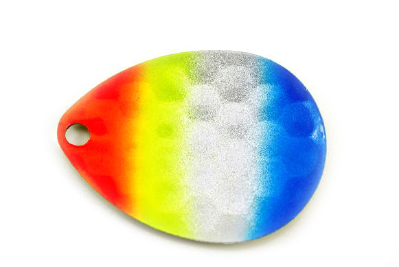GDF Blue tip Rainbow, Painted inside, hammered colorado blade