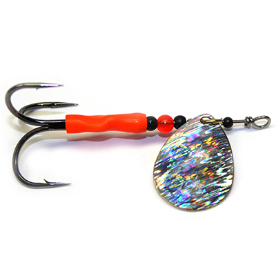 GDF Holo-Brushed UV Copper Hammered 3.5 Colorado Spinner - Good Day Fishing