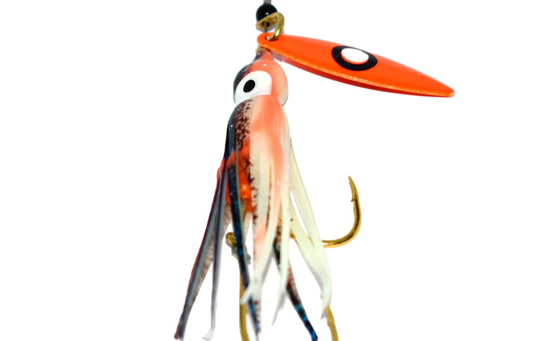Kokanee Hoochie Spinner Orange Glow