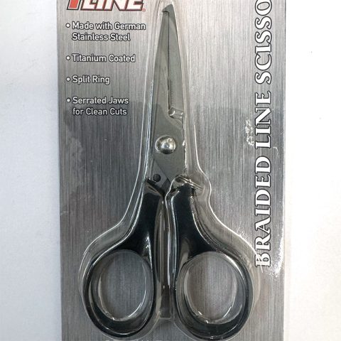 Metallic Line Scissors Pline Braided line scissors w/ split ring - Good Day Fishing