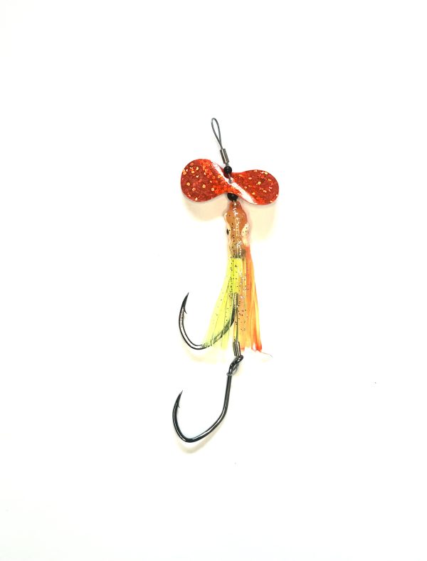 Salmon Lure - Orange & Chartreuse
