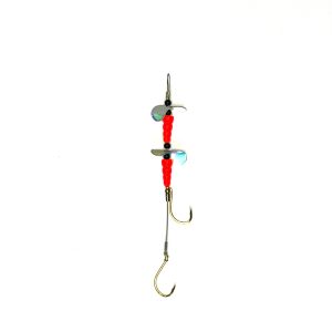 NEW!! Kokanee Lure - Red w/ Silver Blade