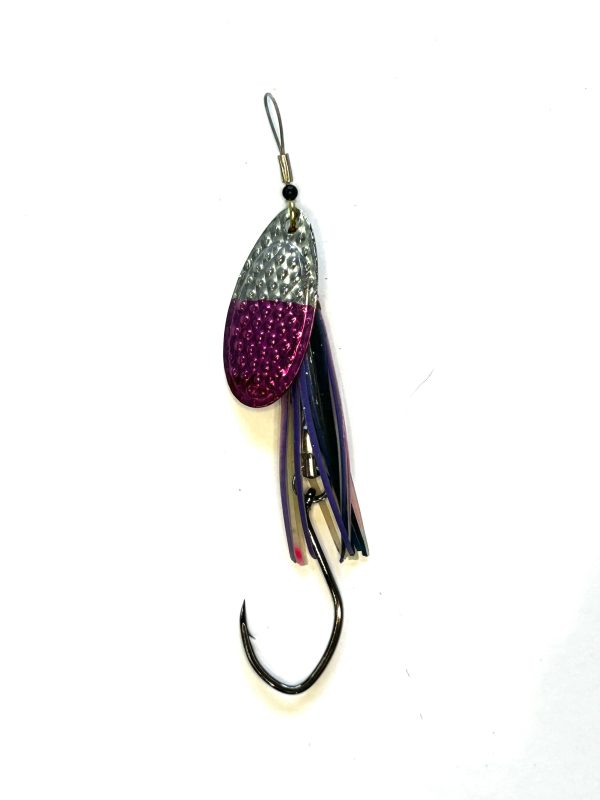 French Blade Spinner - Black Pink Purple