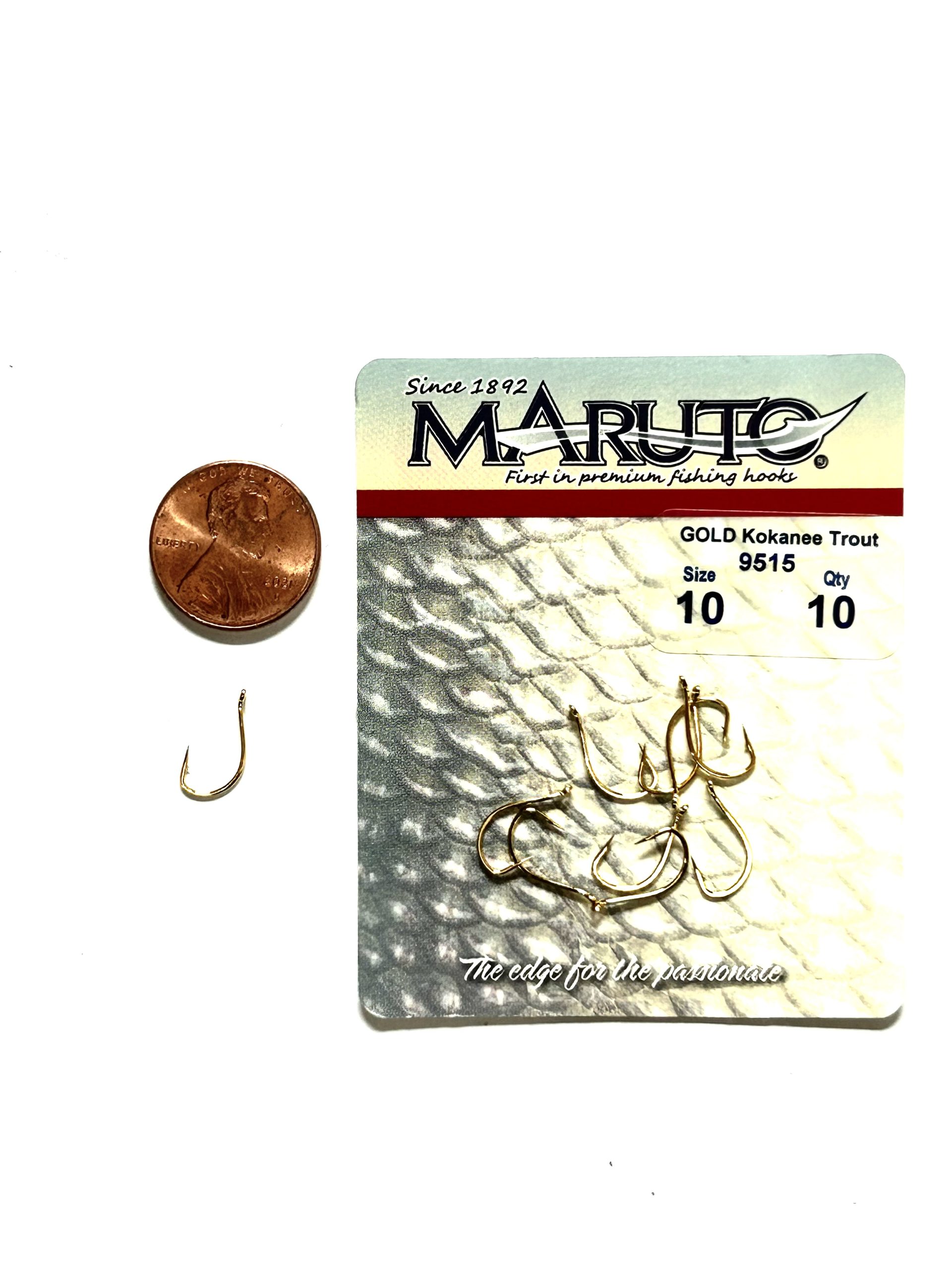 Maruto Hooks - Gold Size 10 (10ct)